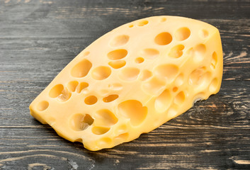 Cheese with holes