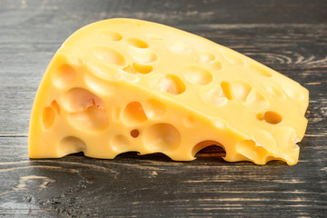 Cheese with holes