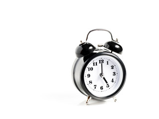 alarm clock on white background