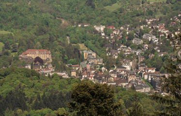 Fototapeta na wymiar View of Baden-Baden and the Black Forest_Baden Wuerttemberg, Germany