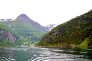 Fjord of geirangerfjord,