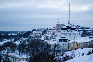 El monasterio musculino en invierno