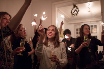 Group of people at party