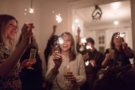 Group of people at party
