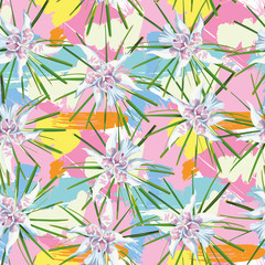 Tropical pattern multicolor background