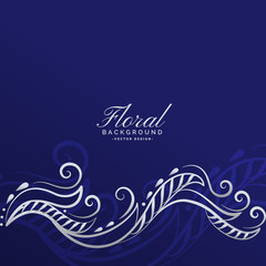 awesome floral background vector design