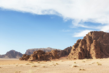 Wadi Rum desert landscape, Jordan