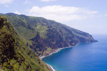 Fototapeta na wymiar Coast of Madeira island, Ponta do Pargo, Portugal