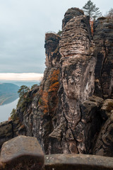 Sandstone mountains near Dresden, germany