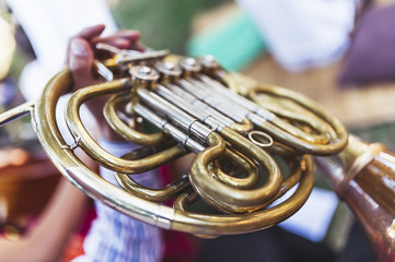 Fototapeta premium Détail instrument de musique, cor