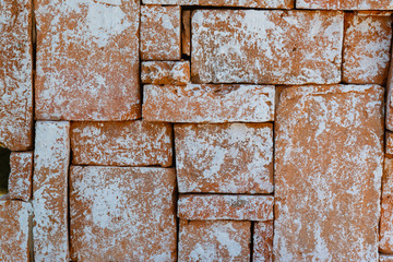 Old brick wall texture pattern grunge background ,concept to interior design