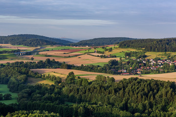 Fototapeta na wymiar Air view of rural land