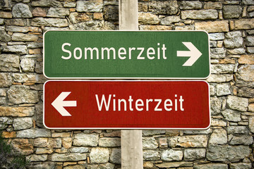 Fototapeta premium Schild 316 - Sommerzeit