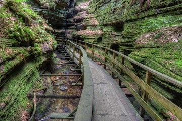 Witches Gulch is a hidden Attraction in Wisconsin Dells and can only be reached by Boat