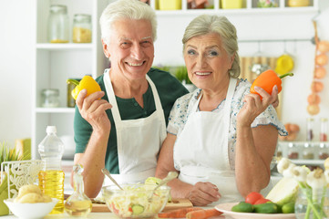 old people in the kitchen