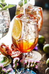 cocktails in the bar