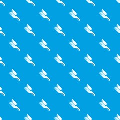 Toothbrush pattern vector seamless blue repeat for any use