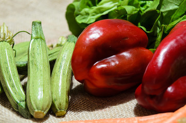 composition of fresh vegetables