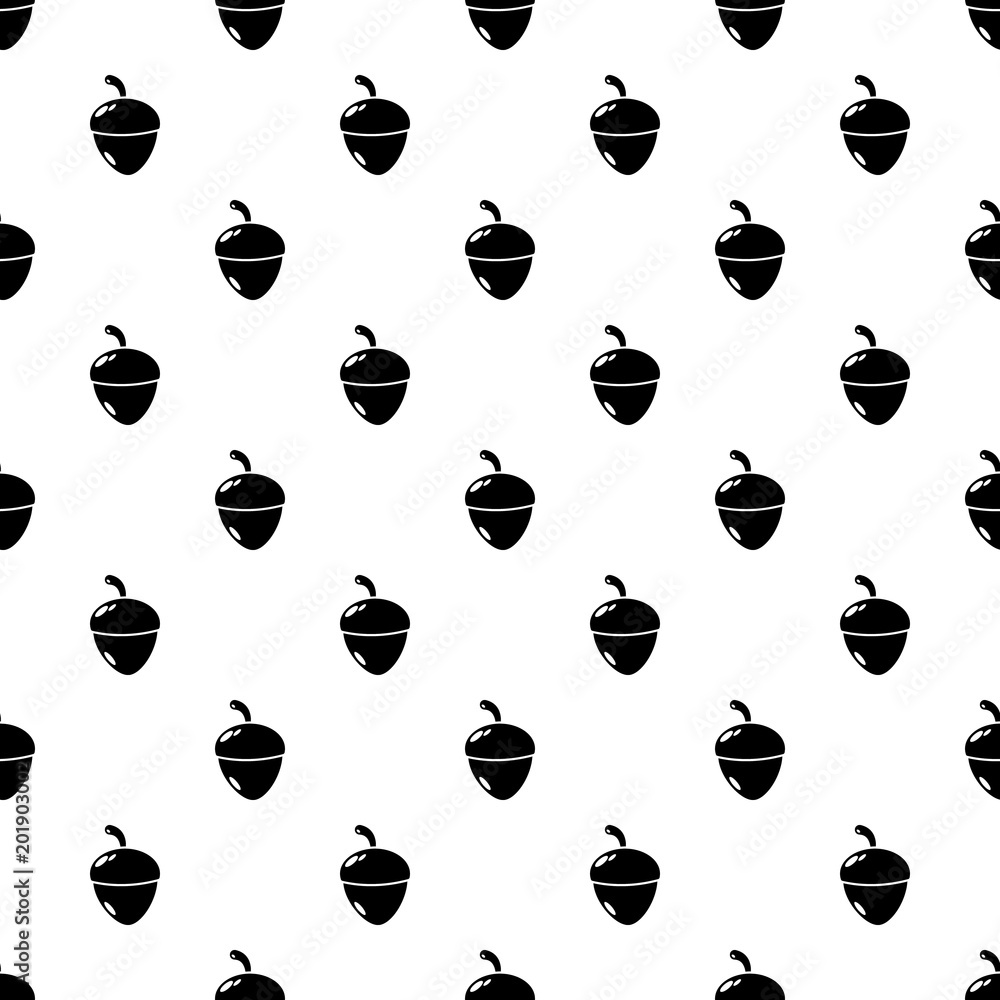 Poster acorn pattern vector seamless repeating for any web design