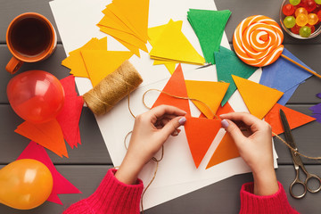 DIY holiday background, birthday party decorations