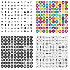 100 device icons set vector in 4 variant for any web design isolated on white