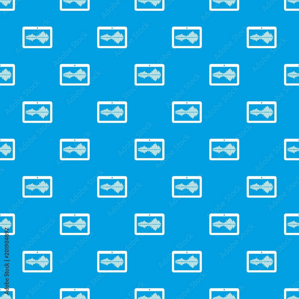 Poster tablet pattern vector seamless blue repeat for any use