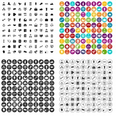 100 dialog icons set vector in 4 variant for any web design isolated on white
