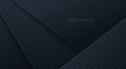 Abstract black background. Vector geometric illustration.