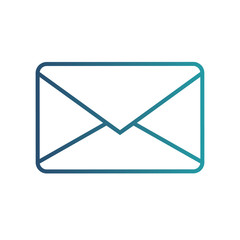 Email send concept vector illustration. Mail envelope icon.