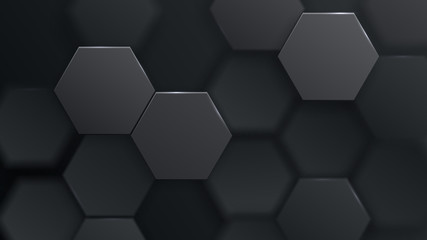 Abstract hexagonal background.