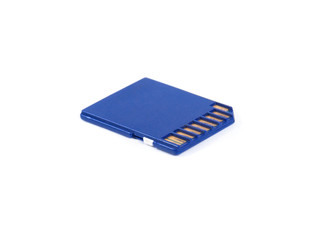 SD card isolated on white