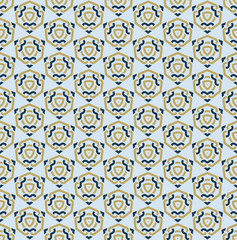 Seamless pattern decorative symmetries, ornament pattern vector