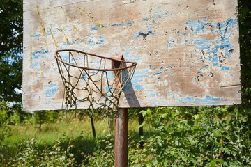 Abandoned Basketball Dunk - Powered by Adobe