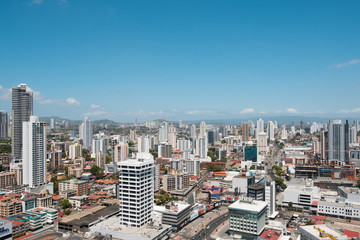 Fototapeta premium Aerial city Skyline of Panama City