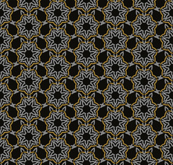 Seamless pattern decorative symmetries, ornament pattern vector