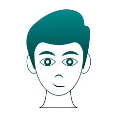 Man face cartoon vector illustration graphic design