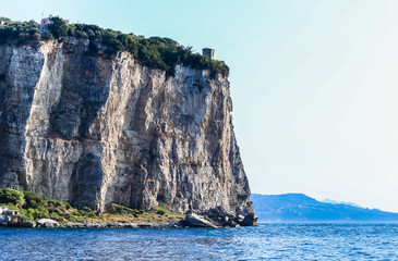 View of the coast in Vico Equense, Italy