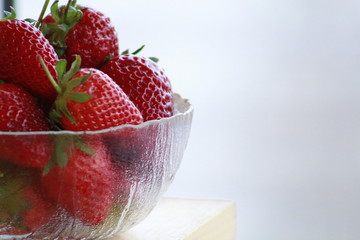 Strawberries background 