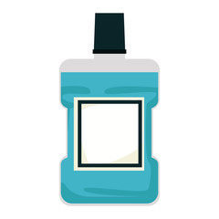 Mouthwas dental hygiene vector illustration graphic design