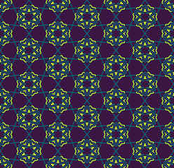 Seamless pattern decorative symmetries, ornament pattern vector