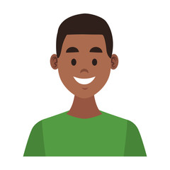 Young man cartoon vector illustration graphic design