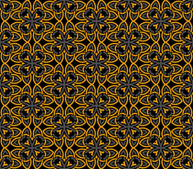 Seamless pattern decorative symmetries, ornament pattern vector