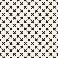 Fototapeta premium Hand drawn lines seamless grungy pattern. Abstract geometric repeating texture in black and white.