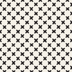 Hand drawn lines seamless grungy pattern. Abstract geometric repeating texture in black and white.