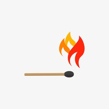 match stick with fire