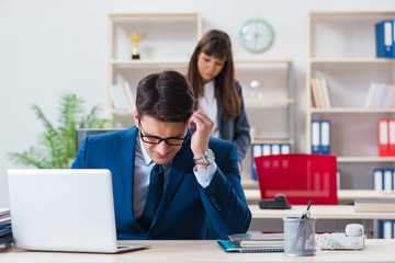 Person being fired from his work