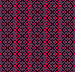 Seamless pattern decorative symmetries, ornament pattern vector illustration