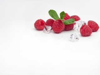 raspberry and ice