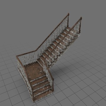 Dirty residential staircase 2