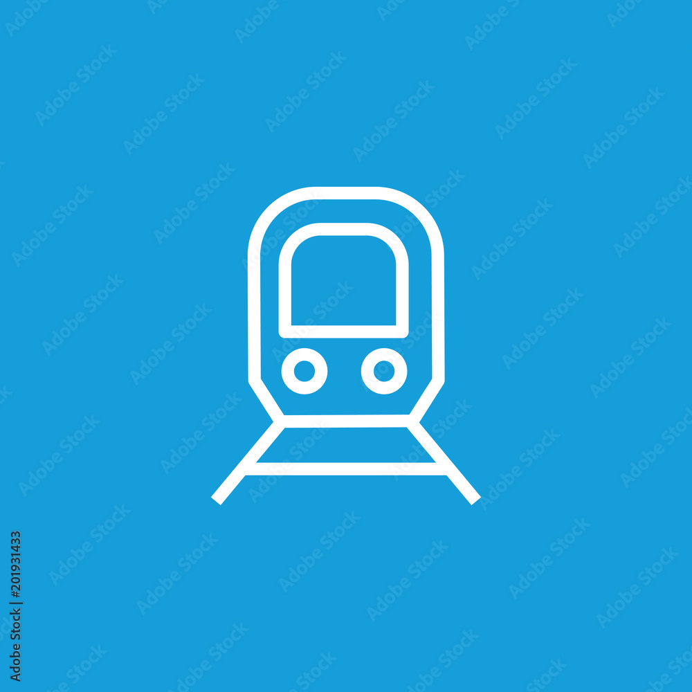 Canvas Prints Train Line Icon